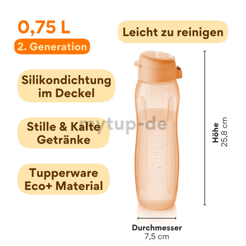 Tupperware trinkflasche 750 - tupperware,