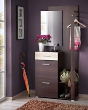 Flurgarderobe Garderoben Schuhschrank Wandpaneel CUBA mit Spiegel