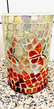 Windlicht Mosaik Glas Höhe 20 cm