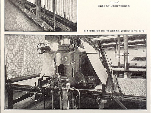 Alte lithographie linoleum - alte,