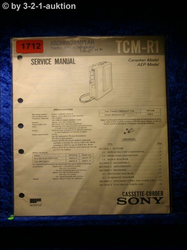 Sony service manual tcm - service,