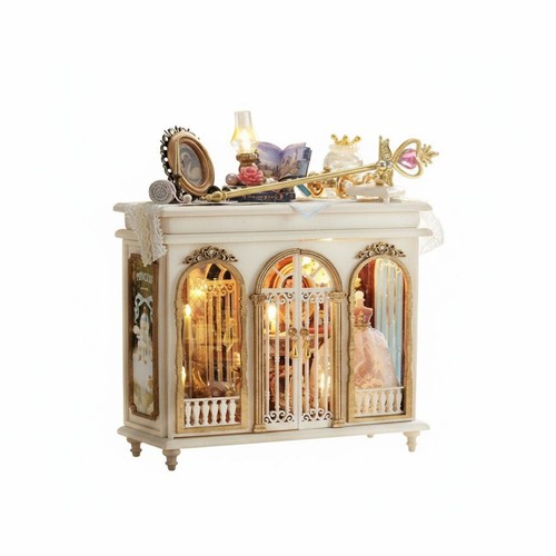Beleuchtete miniaturvitrine - beleuchtete,