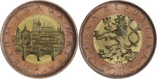 Czechia: 50 Korun bi-metallic 1998 - UNC