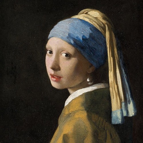 Servietten girl with pearl - "girl,