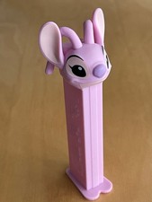 ??? PEZ Spender mit Fuß / DISNEY Stitch Angel / rosa/flieder / leer ???