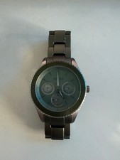 FOSSIL Damen Casual Uhr, ES3039, aus grünem Stahl mit Perlmutt