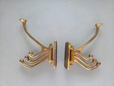 2x Garderobenhaken Messing