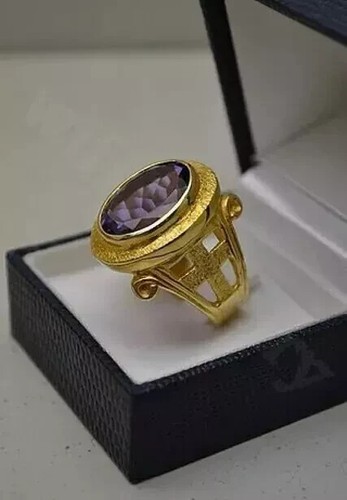 Herren bischof ring oval - 4, kt