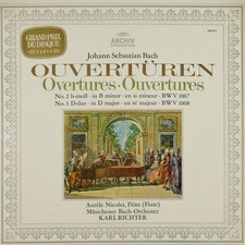 Karl Richter Bach Ouvertüren No.2 No.3 Archiv Produktion 198272 LP-10715