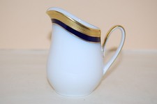 Milchkännchen klein 9 cm Olivia kobalt Ätzkante Gold Hutschenreuther 