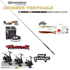 VERTIKAL -KOMPLETT- SET  Garbolino Rute + Fox  Reel 2500 mit Schnur und Köder