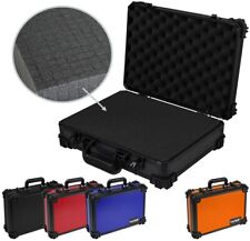 HMF Universalkoffer mit Rasterschaumstoff, Transportkoffer 39 x 29 x 12 cm