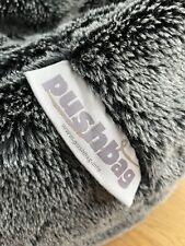 Sitzsack PUSHBAG grau schwarz BAG500 Kunstfell Fellimitat Fell Flokati XXL 