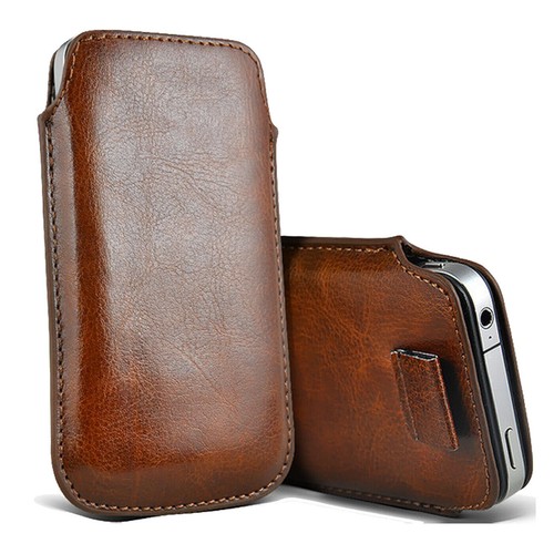 Leder zuglasche flip case - zuglasche,