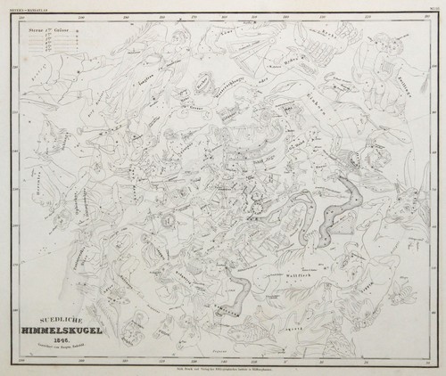 Sternkarte original stahlstich - sternkarte,