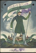 1935 Deutsche Landsmannschaft Studentika DL Fahne Kiel Slesvico-Holsatia