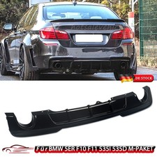 Für BMW 5er F10 F11 535i 535d M-Paket Performance Heckdiffusor Schwarz Hochglanz