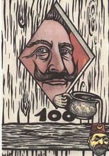 AK  GF  Mann un Nachttopf -