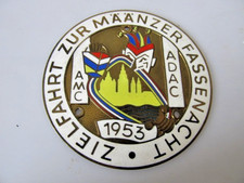 Emaillierte Autoplakette