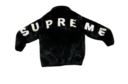 Supreme fox furr jacke schwarz - supreme,