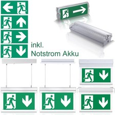 LED Notleuchte Notbeleuchtung Notausgangslicht Leuchtschild Fluchtwegleuchte