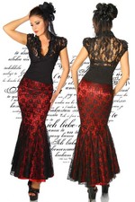 11734 Damen Rock lang rot