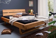 Balkenbett Bett Massivholz