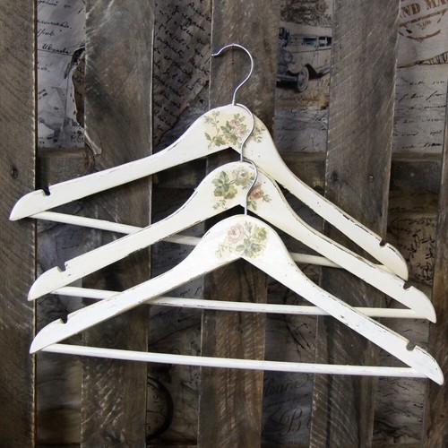 Vintage holzkleiderbügel - vintage, 3