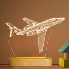 Flugzeug nachtlicht - flugzeug, 3d