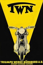 Blechschild triumph twn x - triumph, 30