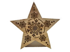 Deko Holz Stern Leuchtstern