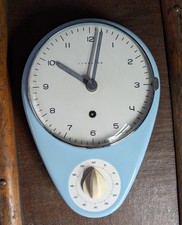 Küchenuhr Wanduhr Junghans Max Bill blaue Uhr , Eieruhr