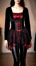 Corsagenkleid spitze gothic - corsagenkleid,
