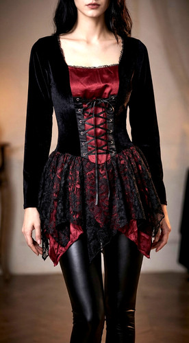 Corsagenkleid spitze gothic - corsagenkleid,