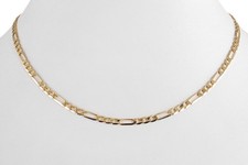 Leichte Goldkette Kette *Figaro* 750 Gelbgold ca. 60 cm 12,9 g [BRORS 20365]