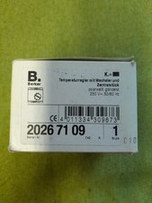 Berker Raumtemperaturregler mit Wechselkontakt und Zentralstück polarweß