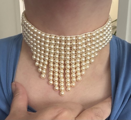 Choker halskette mehrreihig - halskette,