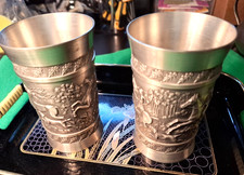 #292 - 2 große Zinn Becher