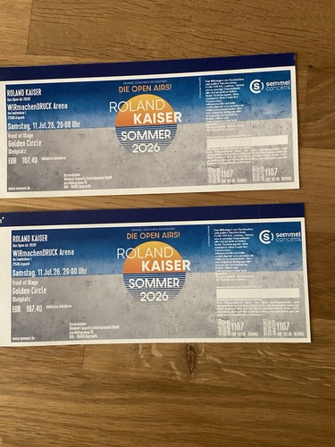 Roland kaiser tickets sommer - kaiser,