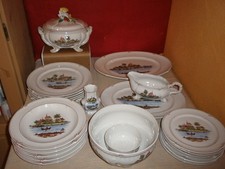 Rosenthal Classic Rose Strasbourg Speiseservice Straßburg Flußlandschaft 23 tlg