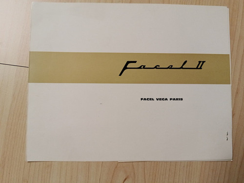 Facel vega prospekt - facel, ii,