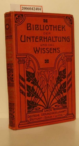 Bibliothek der unterhaltung - bibliothek,