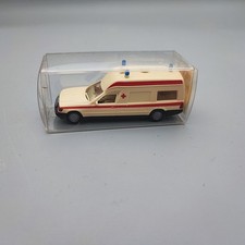 Mercedes W124  BINZ Krankenwagen DRK Rotes Kreuz RTW Modellauto  1:87 Wiking H0