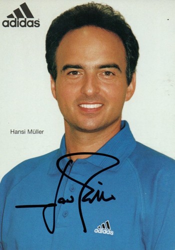 Autogramm hansi müller - -,