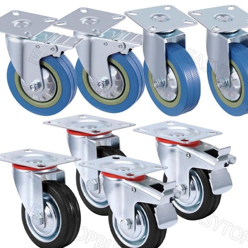 4er set schwerlastrollen mit - set,