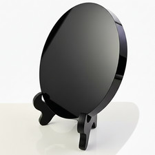 Obsidian spiegel 12cm mit - obsidian,