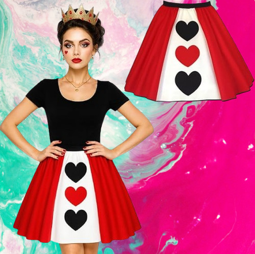 Queen hearts rock damen - rock,