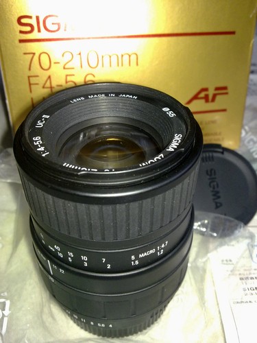 Sigma 210mm 5 - 70-210mm, af