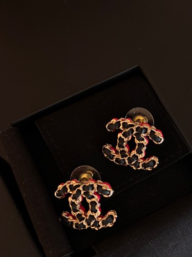 Chanel earrings black - chanel, earrings-black