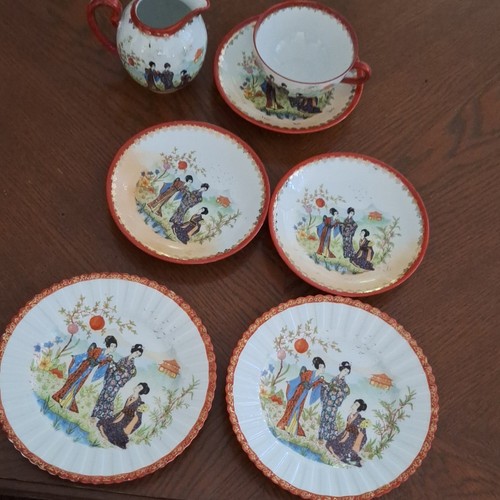 Porzellan tee set asiatisches - tee-set,
